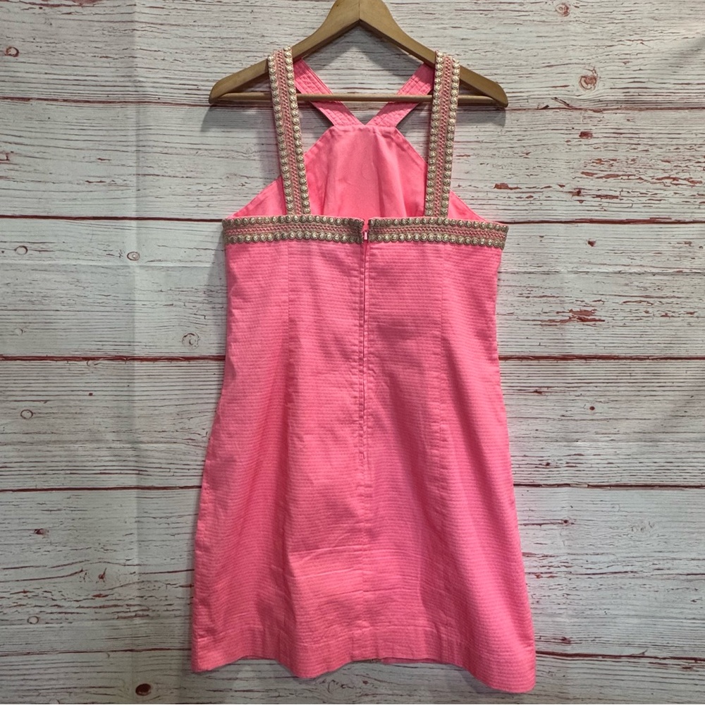 Lilly Pulitzer Ena Stretch Shift Dress in Capri Coral Sz 10 - Picture 9 of 14